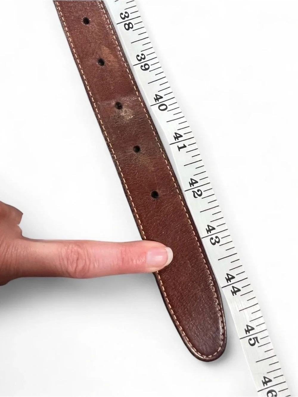 Vintage John Henry Brown Leather Belt